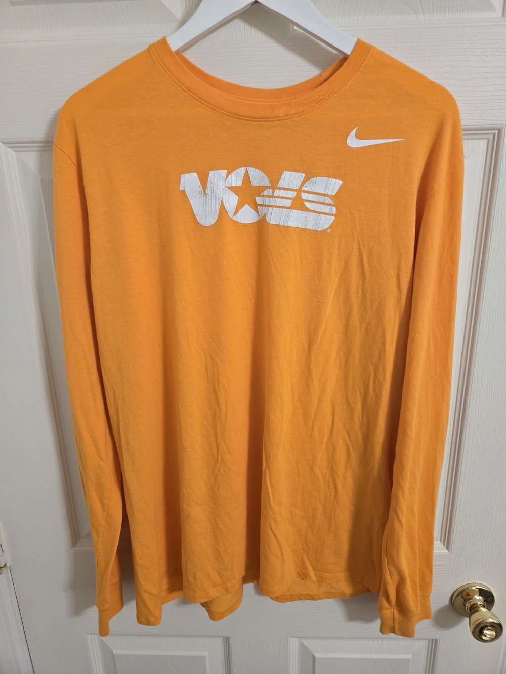 Nike Men's Long-Sleeve Orange Tennessee Vols Shirt Size XL